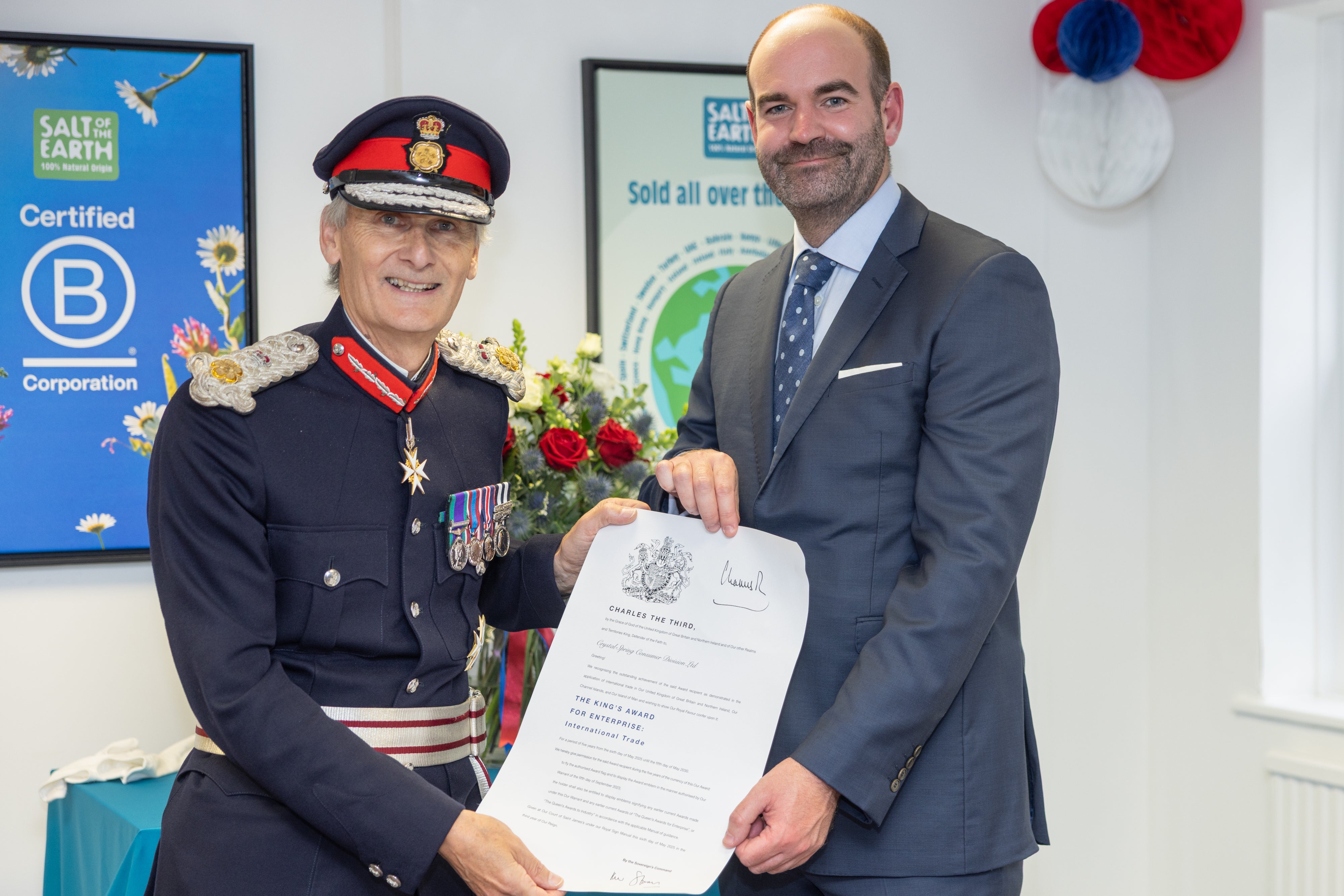 Salt of the Earth Receives King's Award for Enterprise